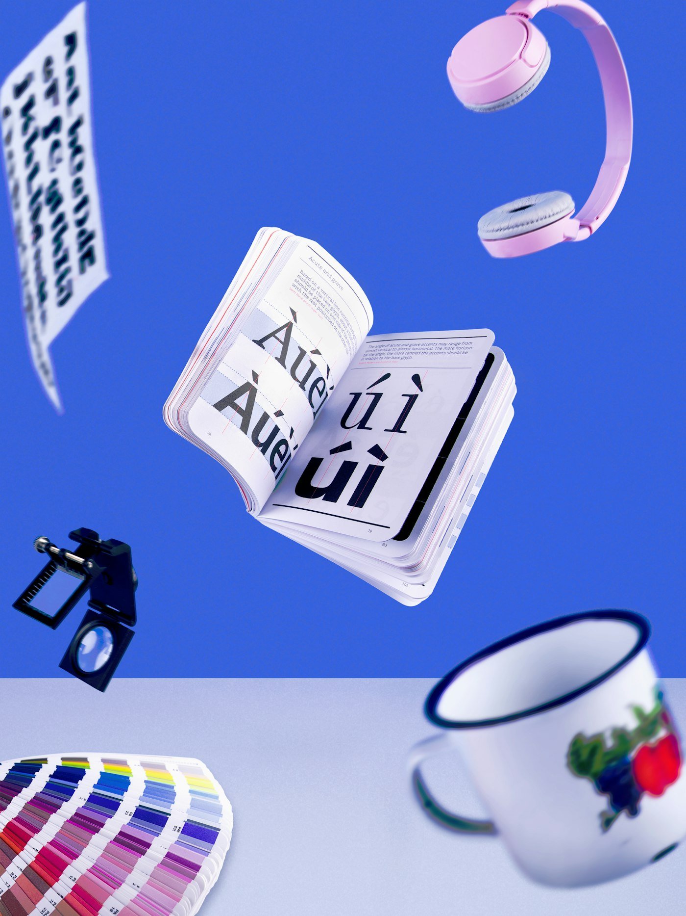 Coffee mug beside a keyboard (placeholder for a team photo)